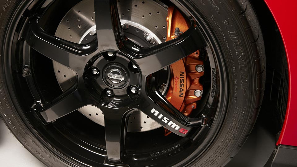 The Nismo alloy wheels in the 2017 Nissan GT-R Track Edition