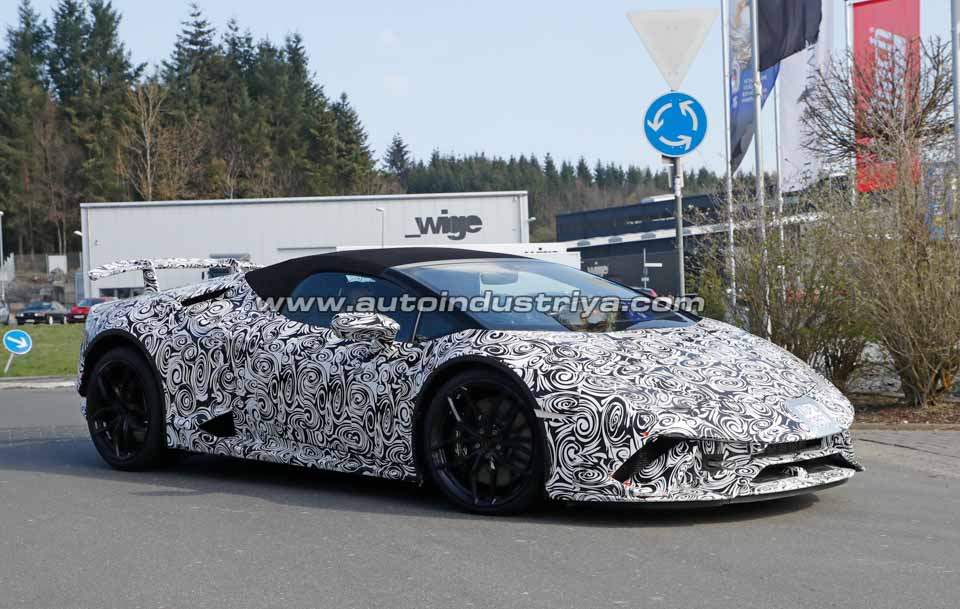 Spied: Track-oriented Lamborghini Huracan takes off its top Spied: Track-oriented Lamborghini Huracan takes off its top