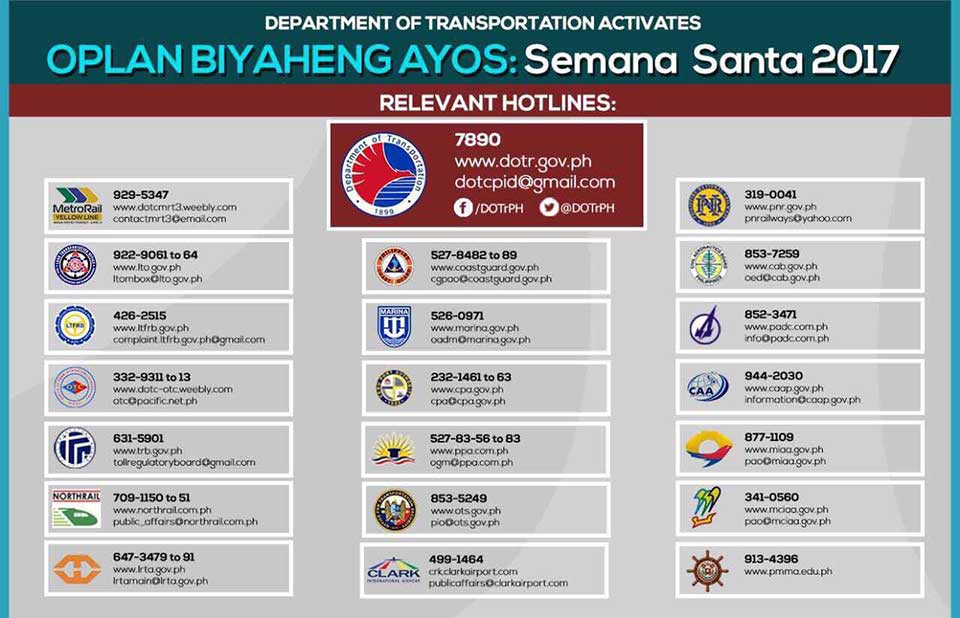 DOTr opens Oplan Biyaheng Ayos: Semana Santa 2017