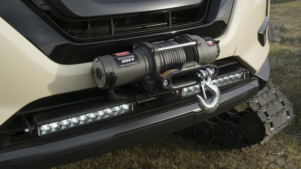 The power winch on the Nissan Rogue Trail Warrior concept