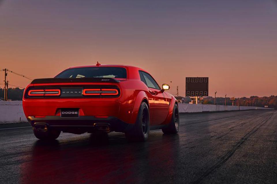 Rear quarter of the 2018 Dodge Challenger SRT Demon