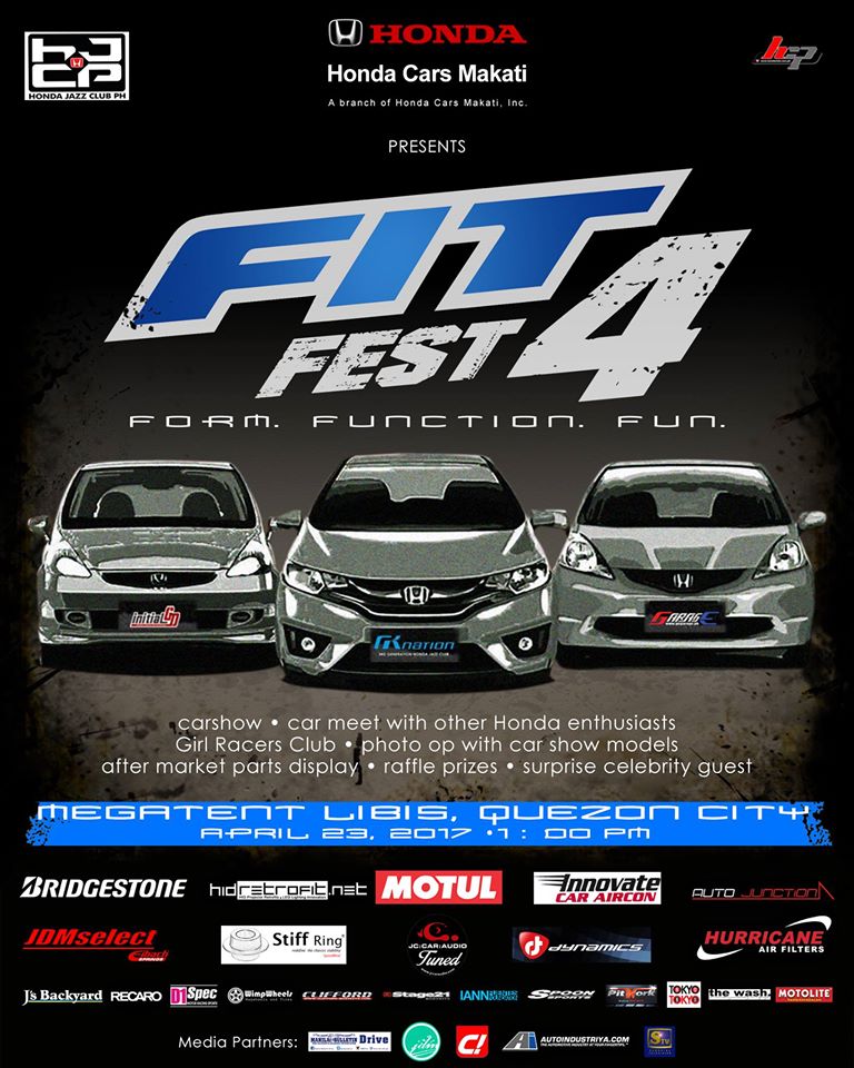 Honda Jazz Club PH to hold 4th FitFest on April 23, 2017