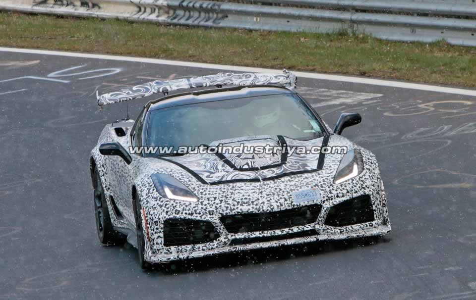 The 2019 Corvette ZR1 lapping around the Nurburgring
