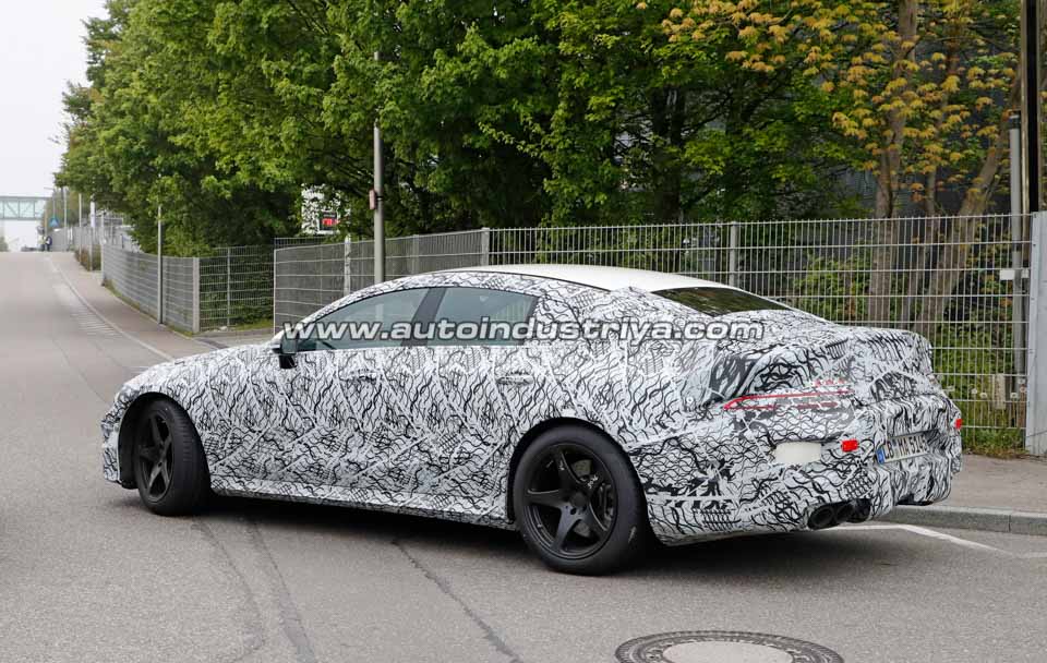 Rear quarter of the Mercedes-AMG GT4