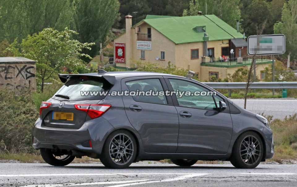 Side profile of the five-door Toyota Yaris GRMN prototype