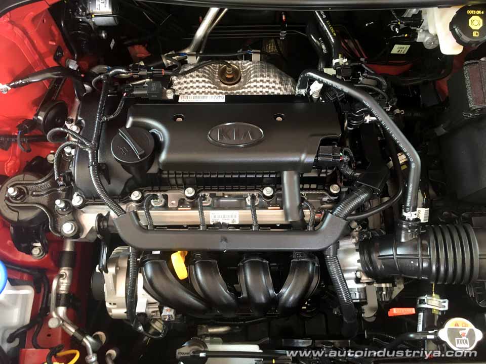 The 1.4-liter Kappa engine on the 2017 Kia Rio