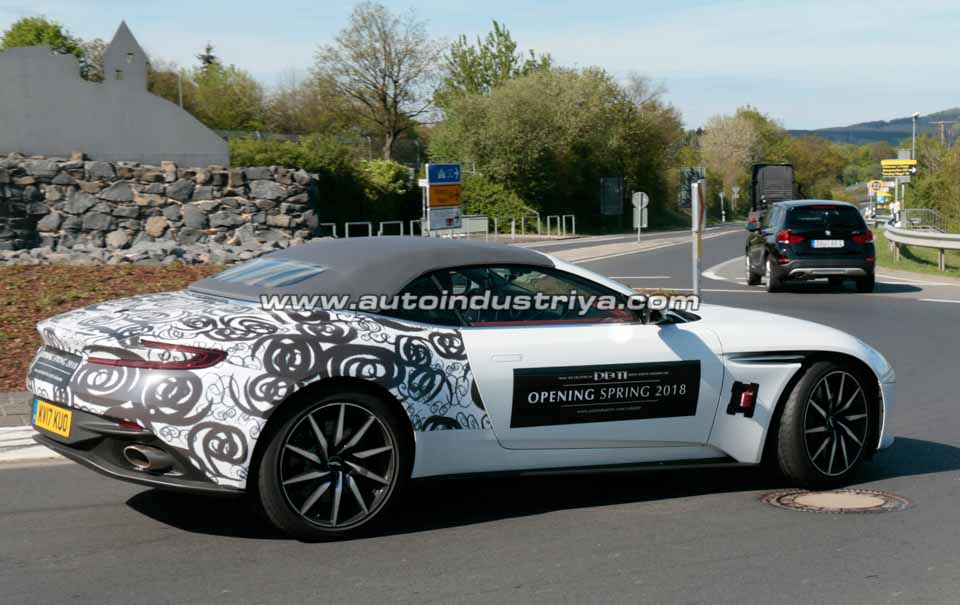 Rear quarter of the Aston Martin DB11 Volante