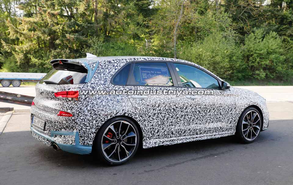 Rear quarter of the Hyundai i30 N prototype