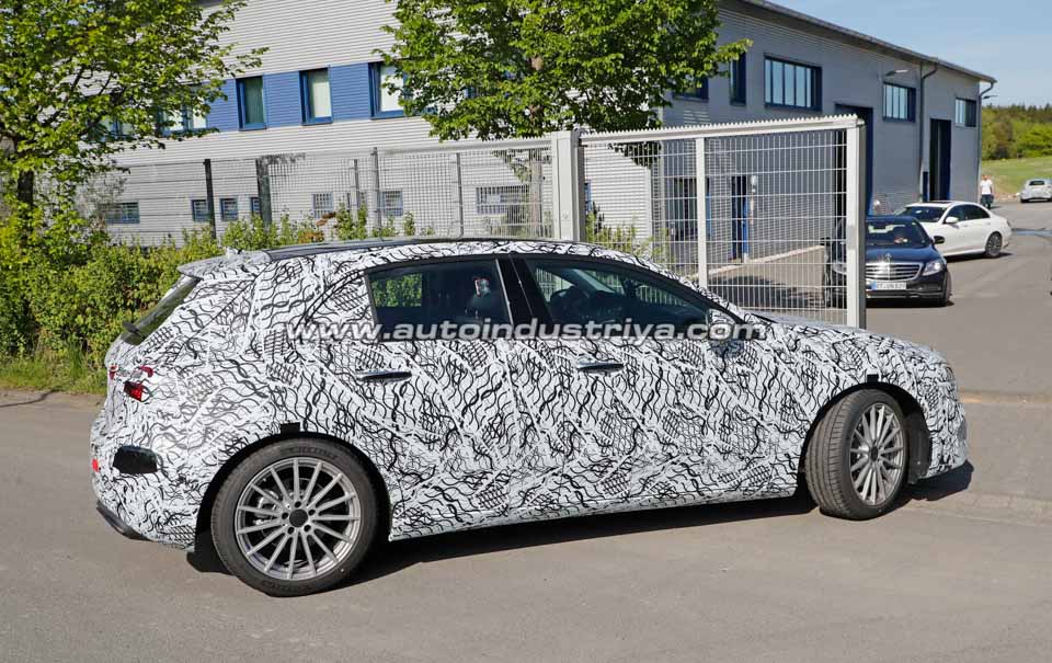 Spied: All-new Mercedes-Benz A-Class seen with less camouflage