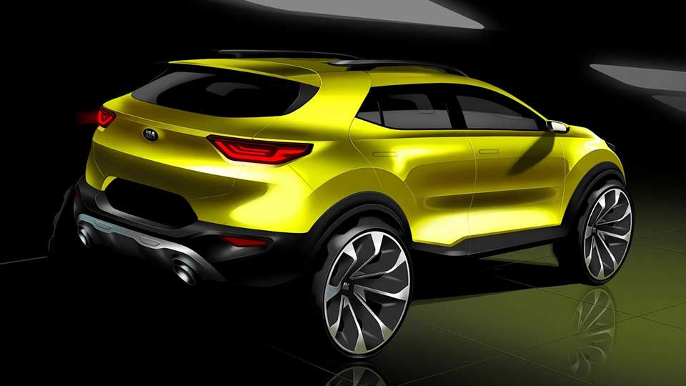 Upcoming 2018 Kia Stonic previewed in design sketches