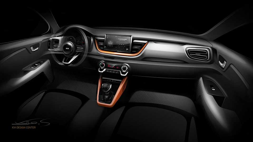 Upcoming 2018 Kia Stonic previewed in design sketches