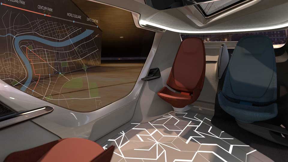 NEVS InMotion Concept looks at the future of self-driving transport