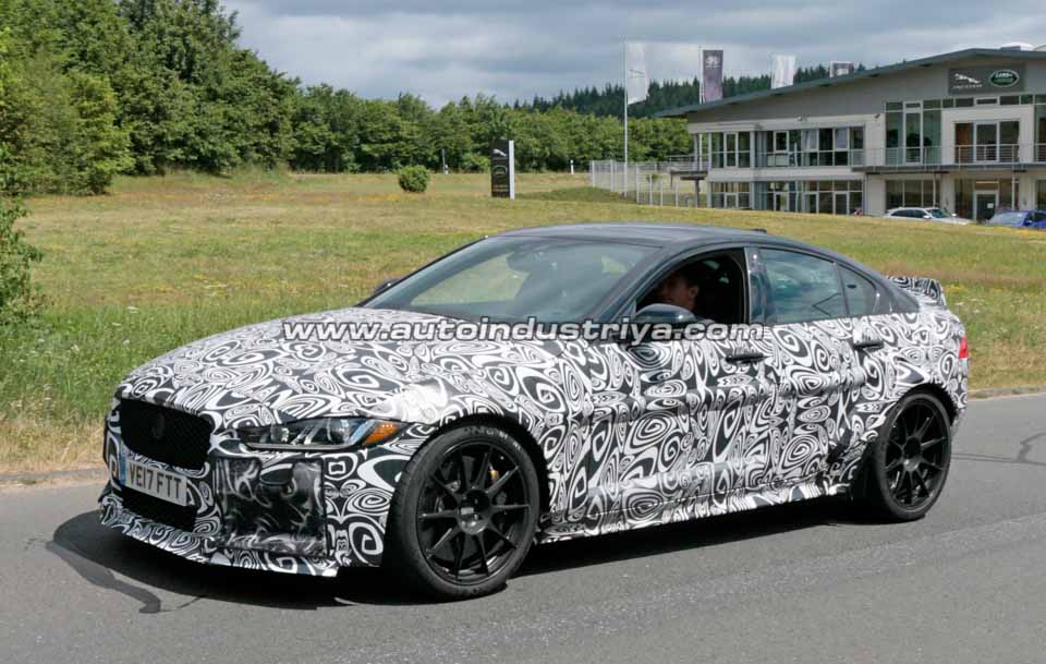 Spied: Jaguar XE-based test mule hints at more powerful version