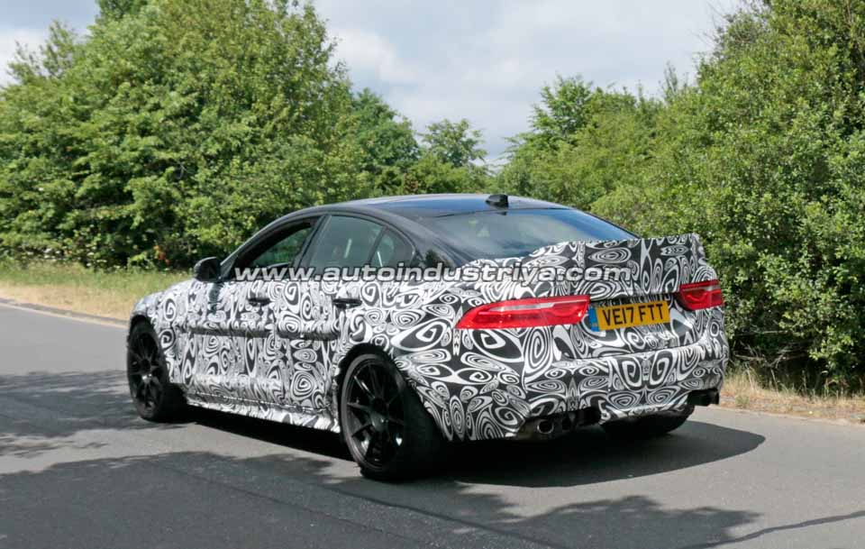 Spied: Jaguar XE-based test mule hints at more powerful version