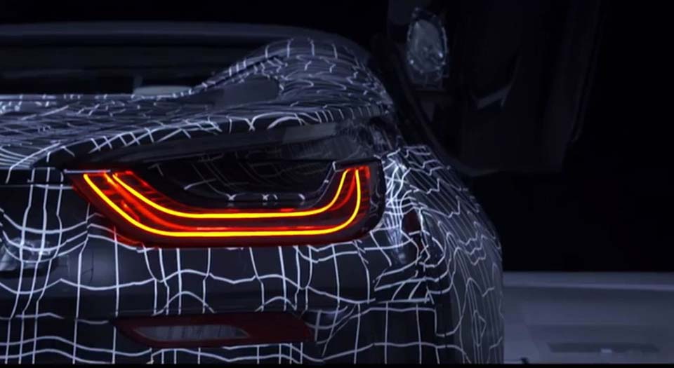 BMW gives a glimpse of drop-top i8 Roadster