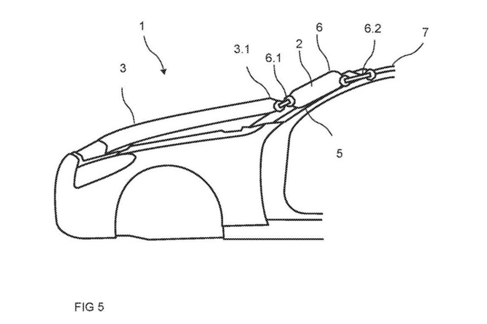 Mercedes-Benz files patent for an external airbag
