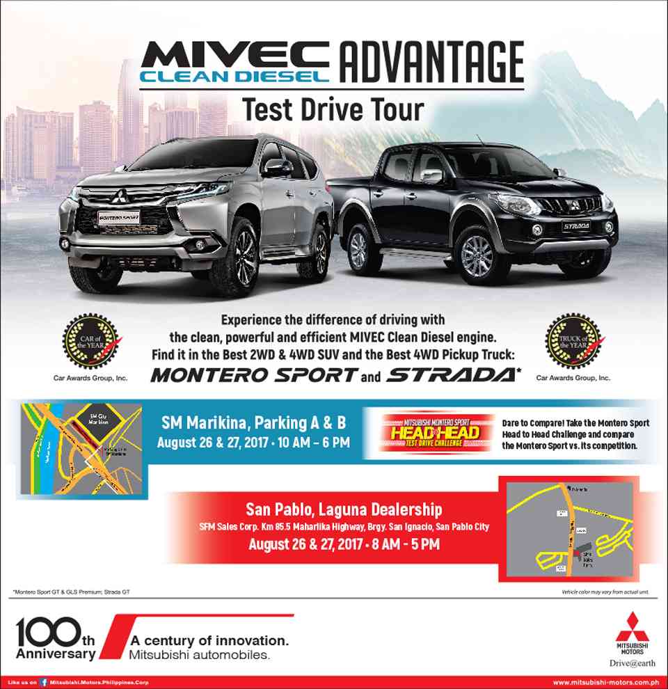 MMPC to show MIVEC advantage with Montero Sport, Strada