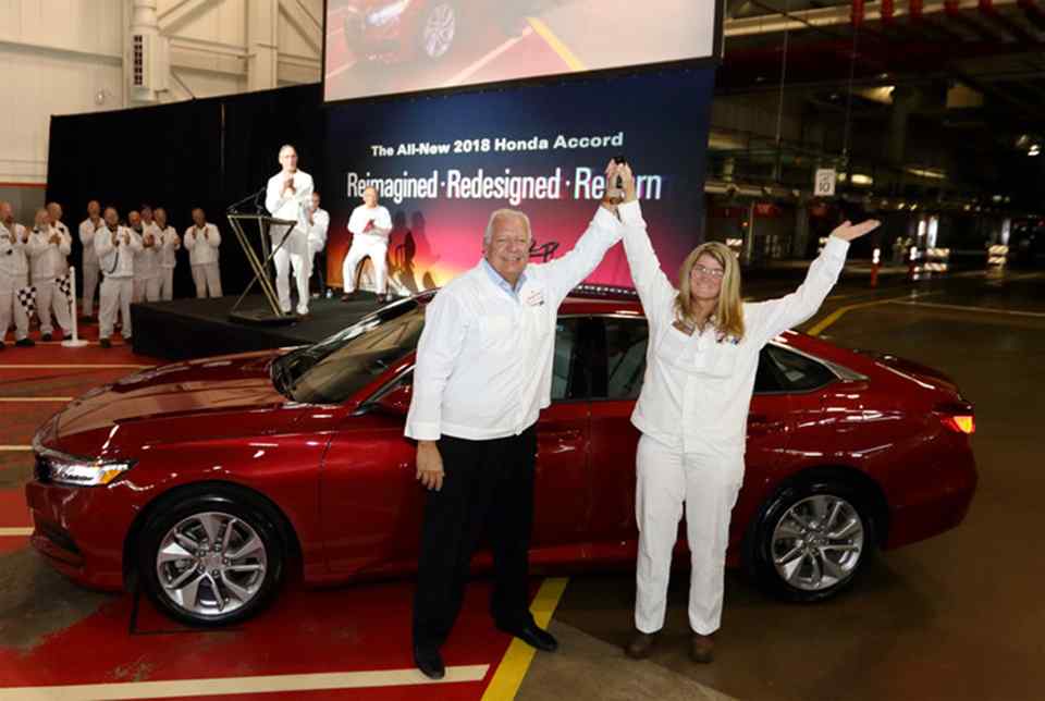 2018 Honda Accord production begins at Marysville, Ohio plant