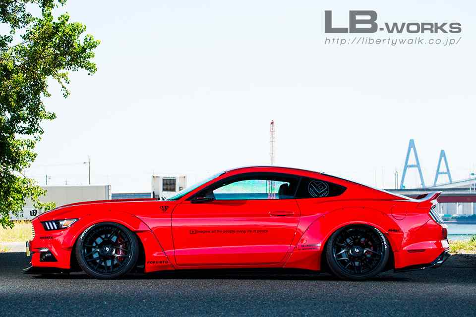 Liberty Walk adds Japanese flare to the Ford Mustang