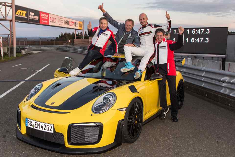 Porsche 911 GT2 RS sets new Nurburgring record with 6:47.3 lap