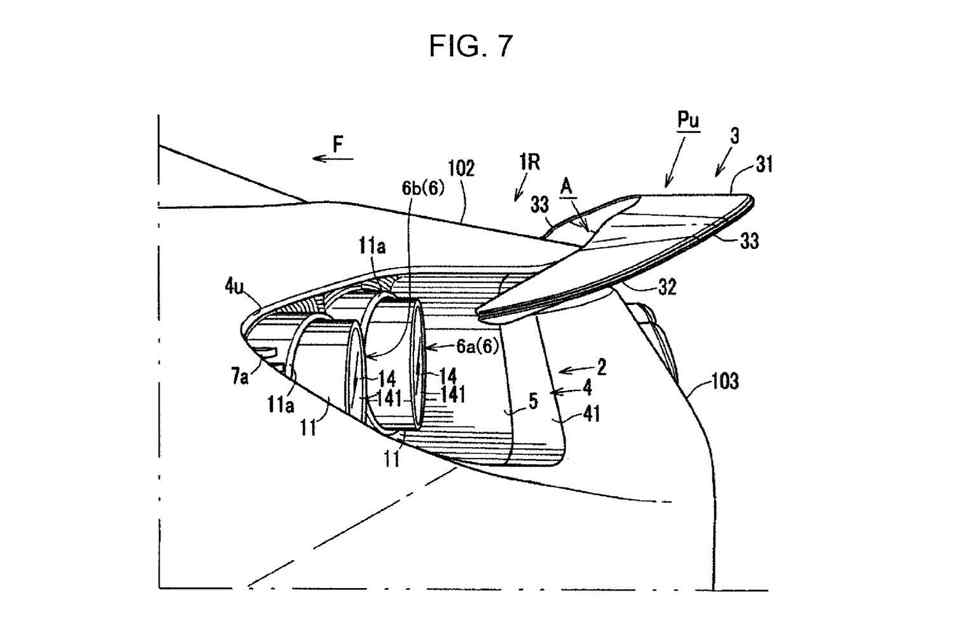 Mazda patents rear spoiler that retracts into the taillights