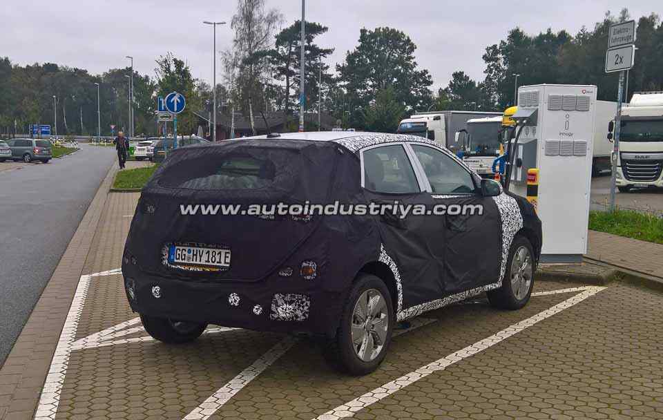 Spied: Hyundai Kona EV sighted recharging its batteries
