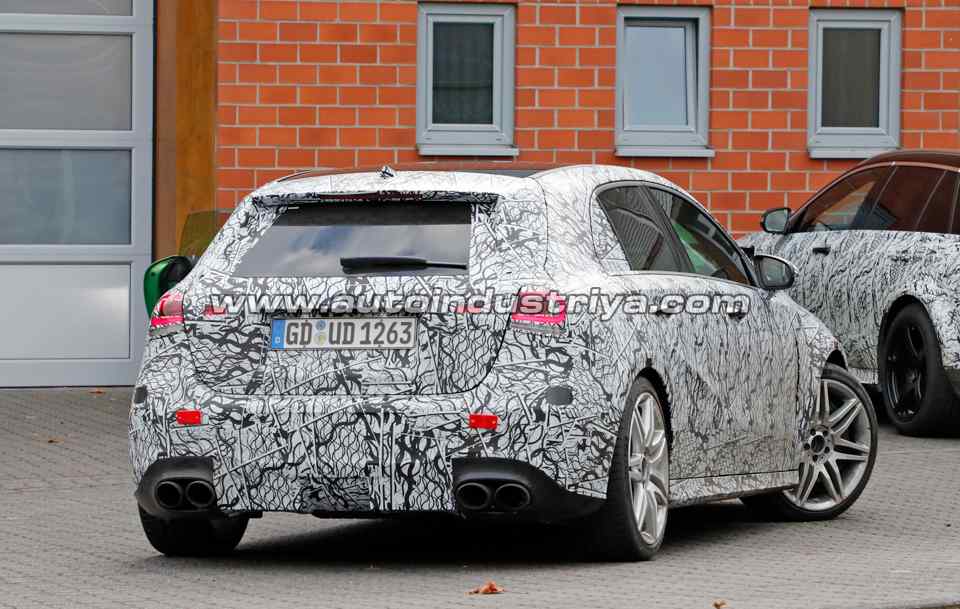 Spied: Mercedes-AMG A45 sports revised exhaust setup