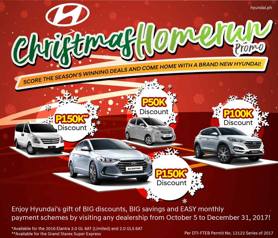 Hyundai Philippines offers big discounts this Christmas season