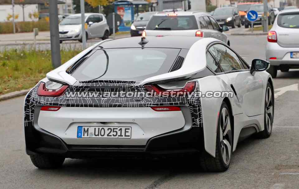 Spied: BMW i8 sports revised aero, possibly new S variant Spied: BMW i8 sports revised aero, possibly new S variant