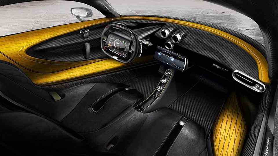 Bi-turbo V8 Hennessey Venom F5 gets racing-inspired cockpit 