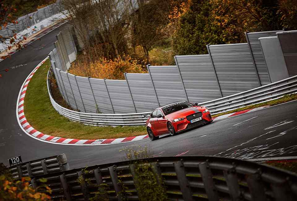 Jaguar XE SV Project 8 sets fastest saloon lap record on N&uuml;rburgring