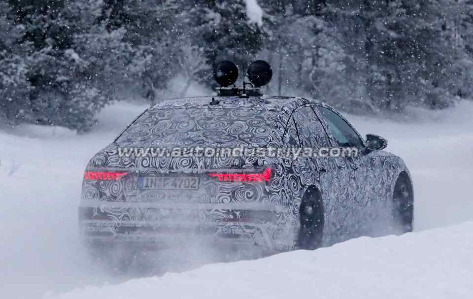 Spied: Audi A6 bares production headlights, taillights