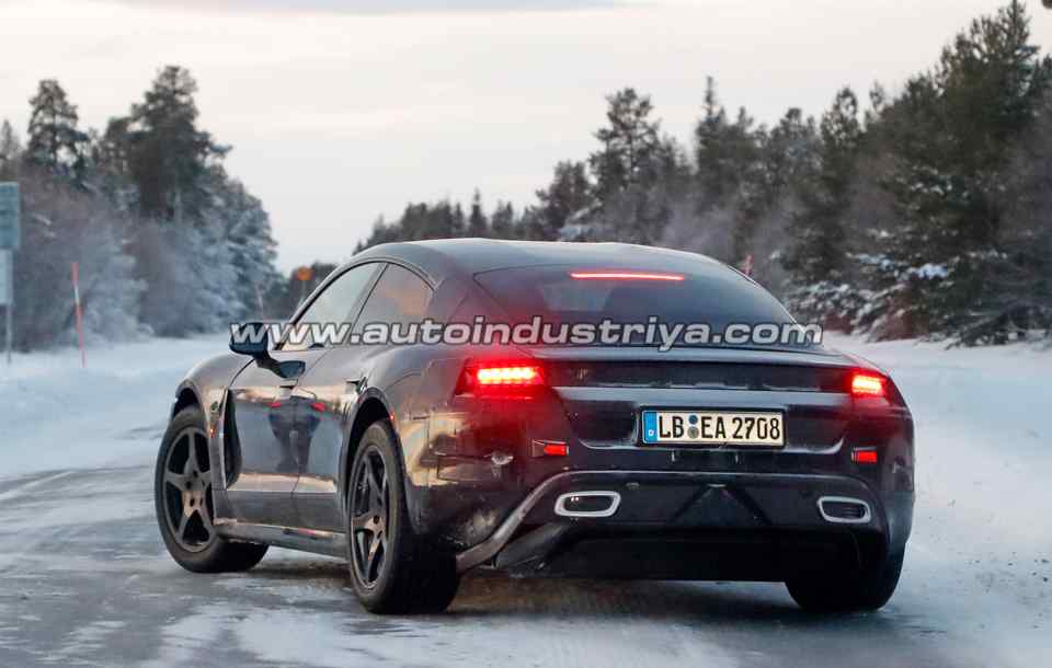 Spied: Porsche Mission E undergoes cold weather testing