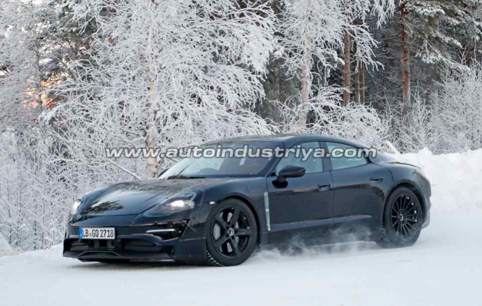 Spied: Porsche Mission E undergoes cold weather testing
