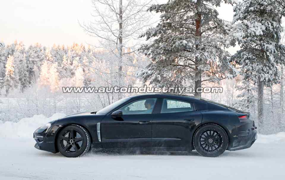 Spied: Porsche Mission E undergoes cold weather testing