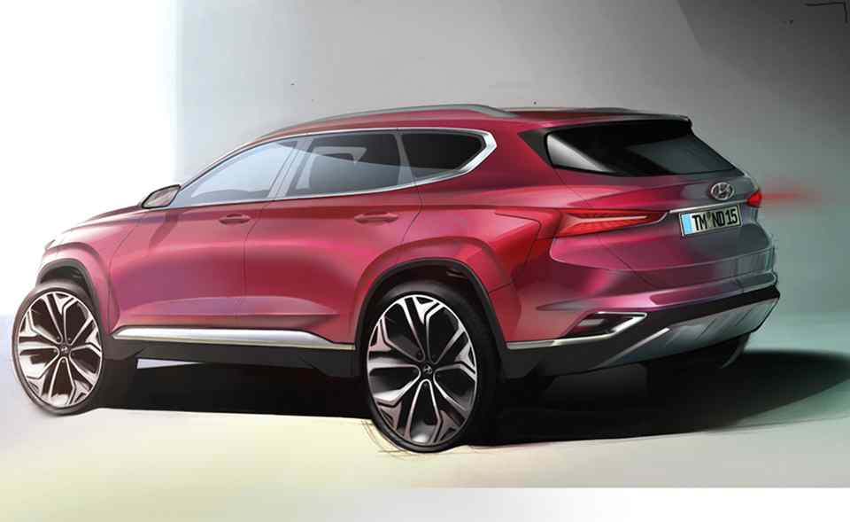 Hyundai sketches teases sharper looking Santa Fe