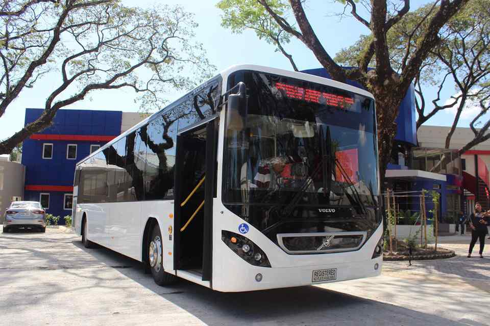 DOTr previews premium P2P electric bus as MRT alternative
