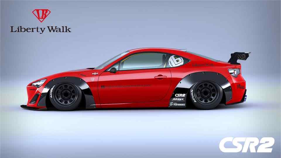 Liberty Walk adds girth to Toyota 86, Subaru BRZ