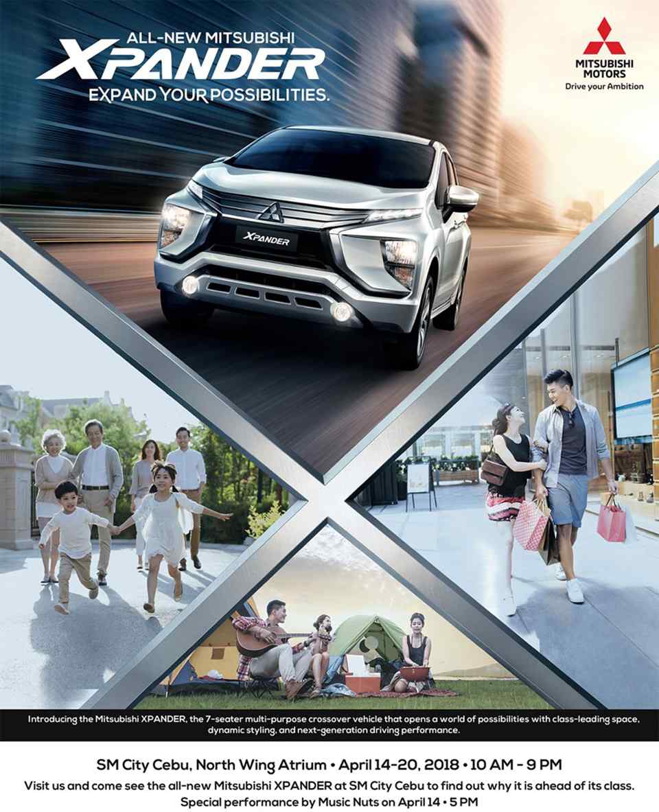See the Mitsubishi Xpander on display at SM City Cebu until April 20
