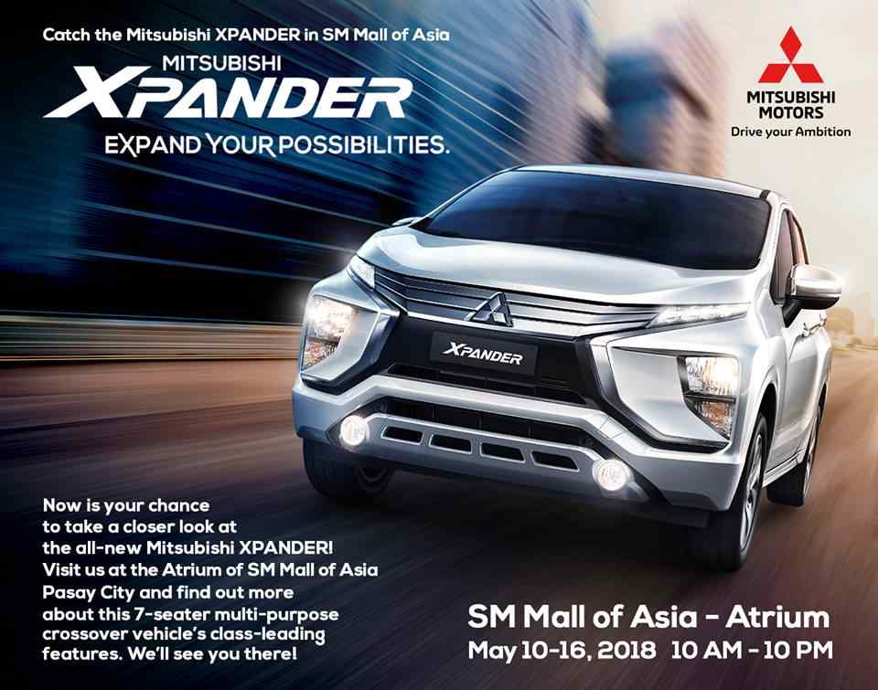 Get to see the Mitsubishi Xpander at SM Mall of Asia until May 16