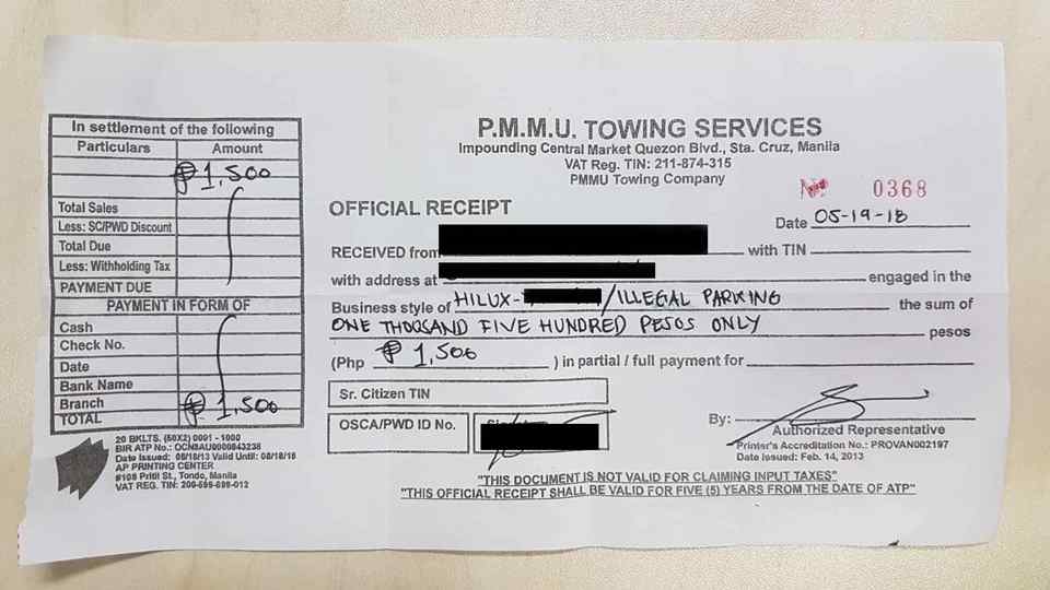 Beware of this fake parking ticket, towing scam in City of Manila