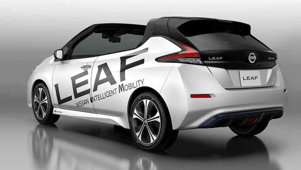 Nissan transforms the Leaf into a two-door drop-top