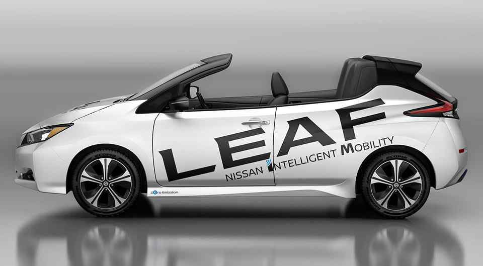Nissan transforms the Leaf into a two-door drop-top