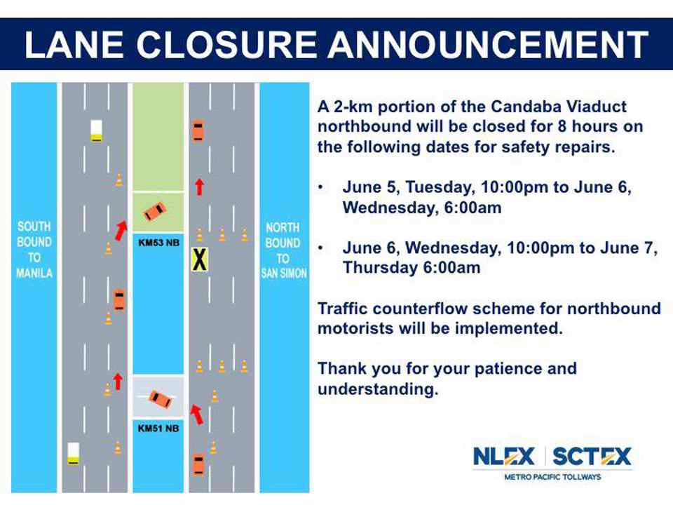Brace for traffic as NLEX Corporation begins maintenance work this week