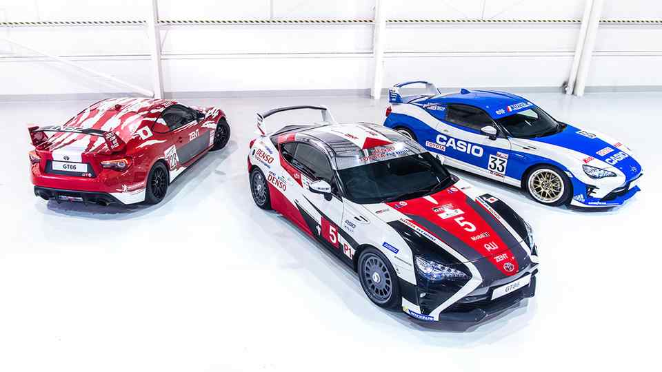 Three 86's wear classic Toyota liveries to celebrate 86th Le Mans 24