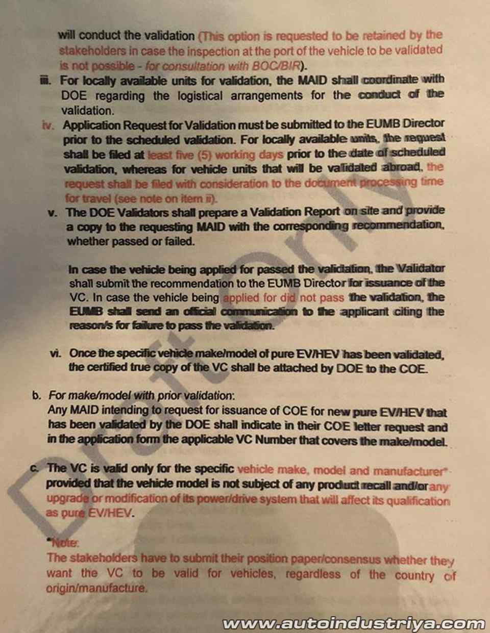 DOE proposes to travel abroad to certify hybrid, EV for excise tax exemption