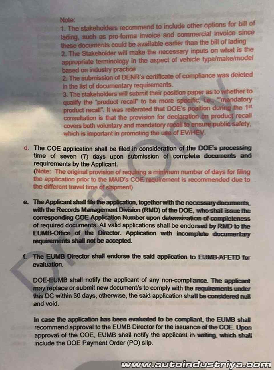 DOE proposes to travel abroad to certify hybrid, EV for excise tax exemption