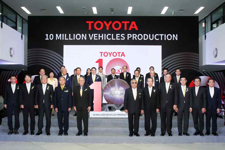 Toyota has produced 10 millions vehicles in Thailand alone