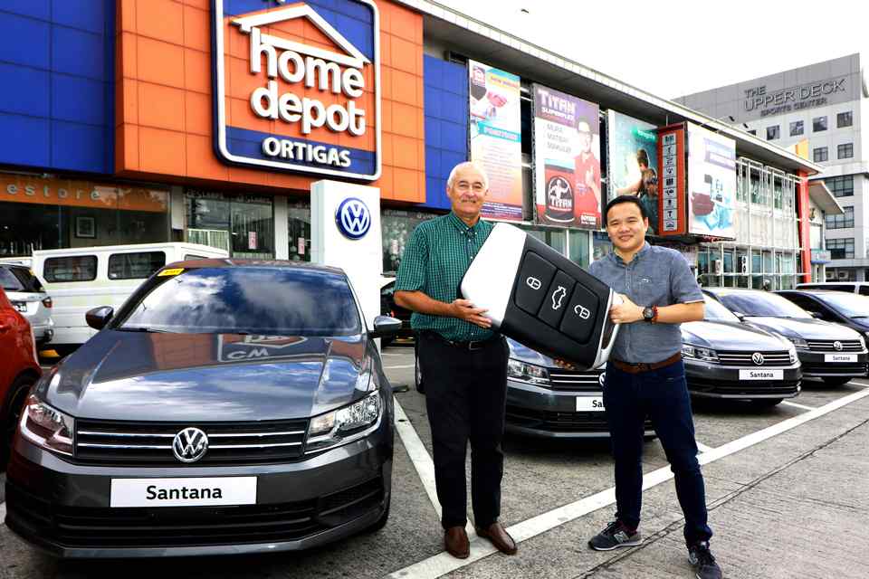 Volkswagen PH turns over Santanas to CW Home Depot