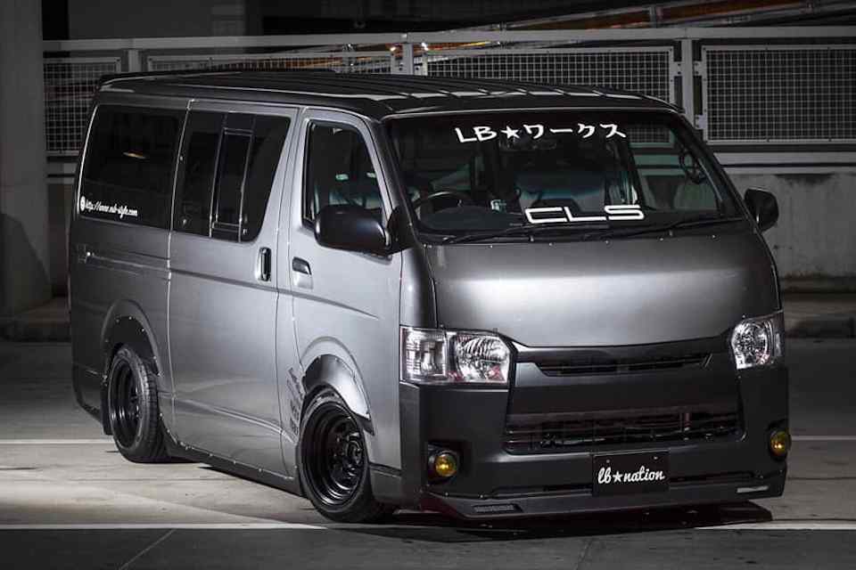 Vans get stanced: Liberty Walk shows kit for Nissan NV350, Toyota Hiace
